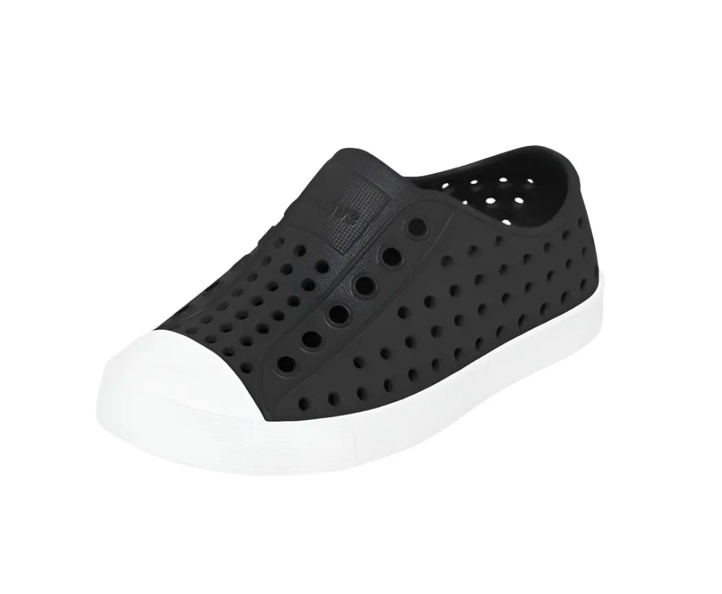 NATIVE Jefferson Child Shoes Jiffy Black/Shell White