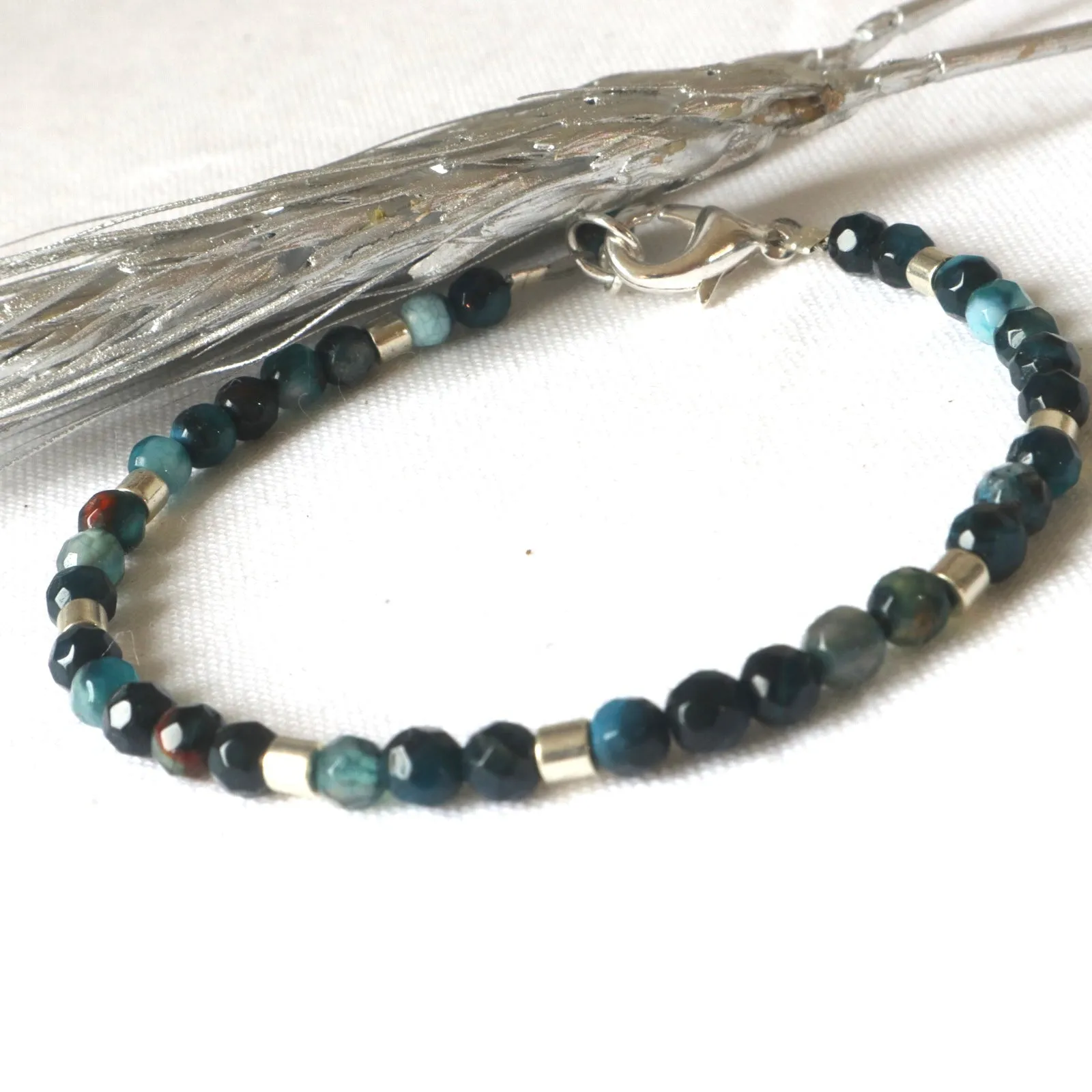 Ocean agate Blue Bracelet