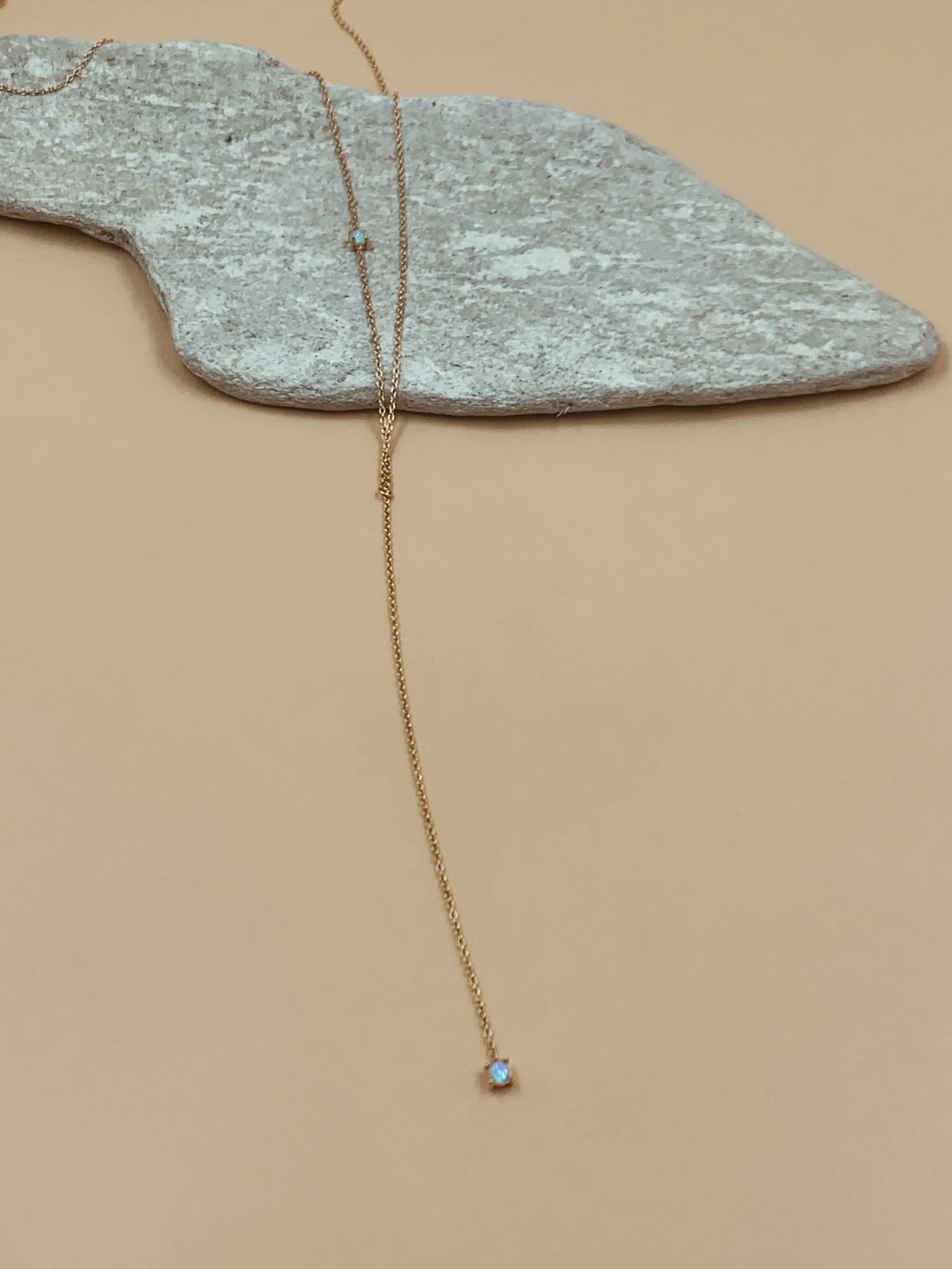 Odxel Opal Lariat Necklace