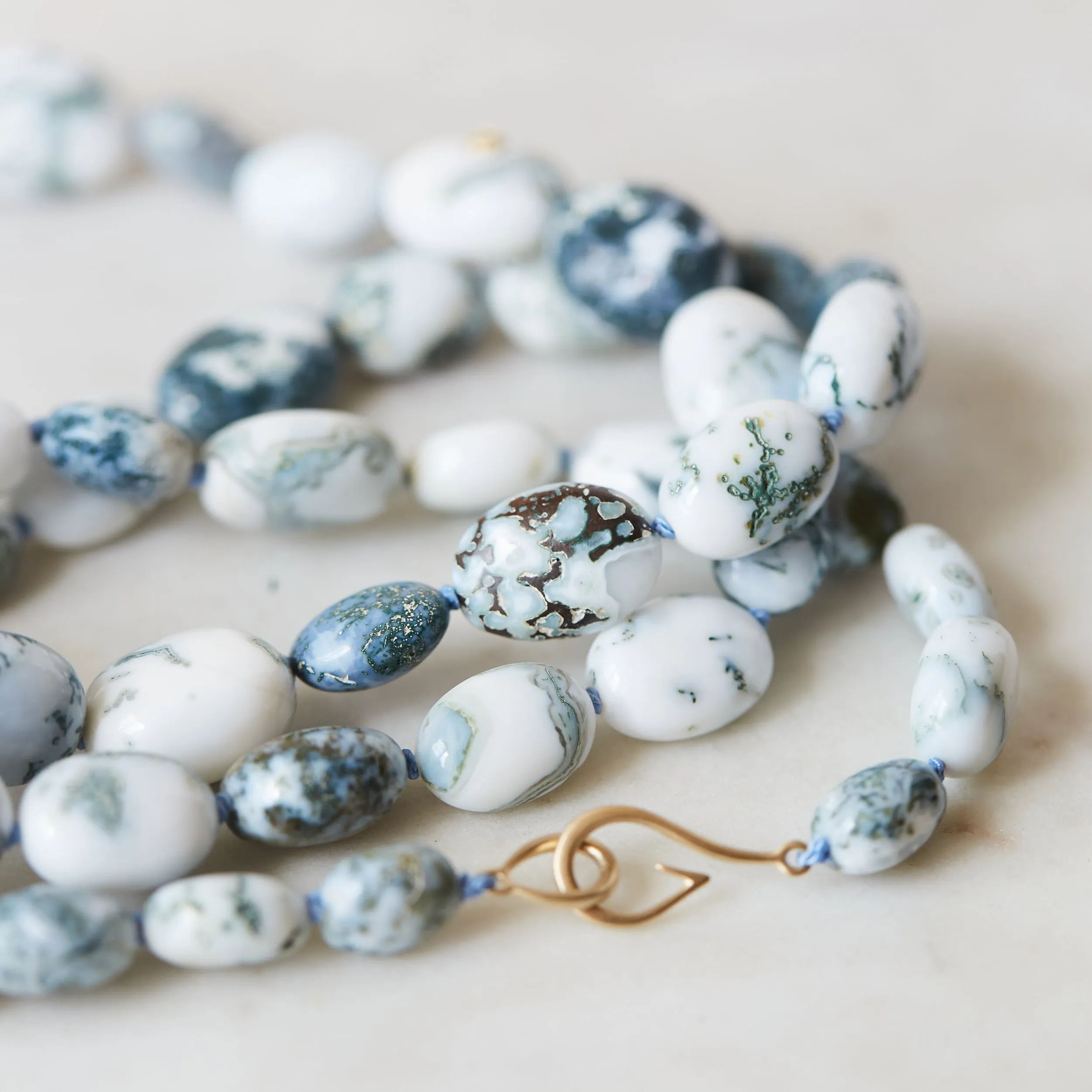 Ondine Opal Ruthie B. Necklace with Barnacles