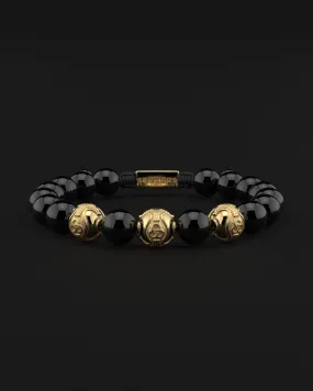 Onyx Bracelet 10mm | Premium by Seekers Men's Jewelry