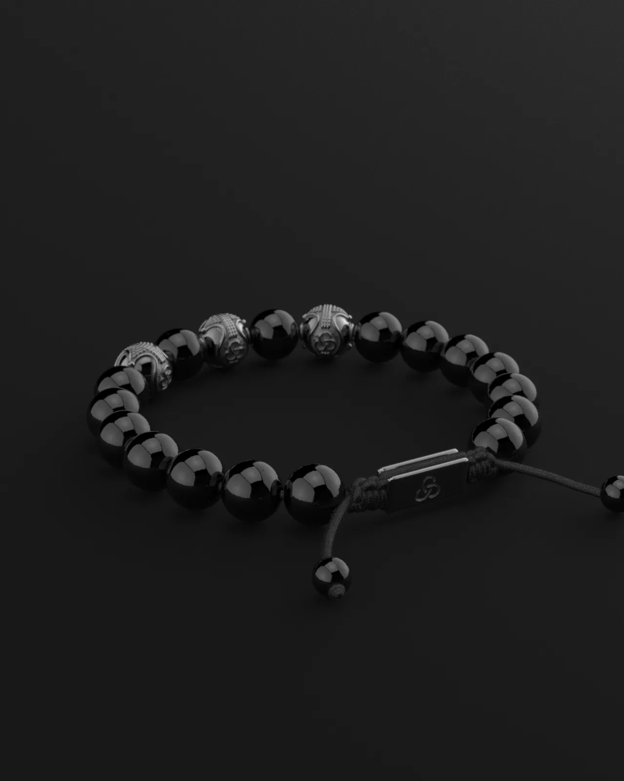 Onyx Bracelet 10mm | Premium by Seekers Men's Jewelry