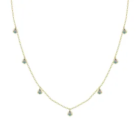 Opal Dew Drops Reversible Layering Necklace