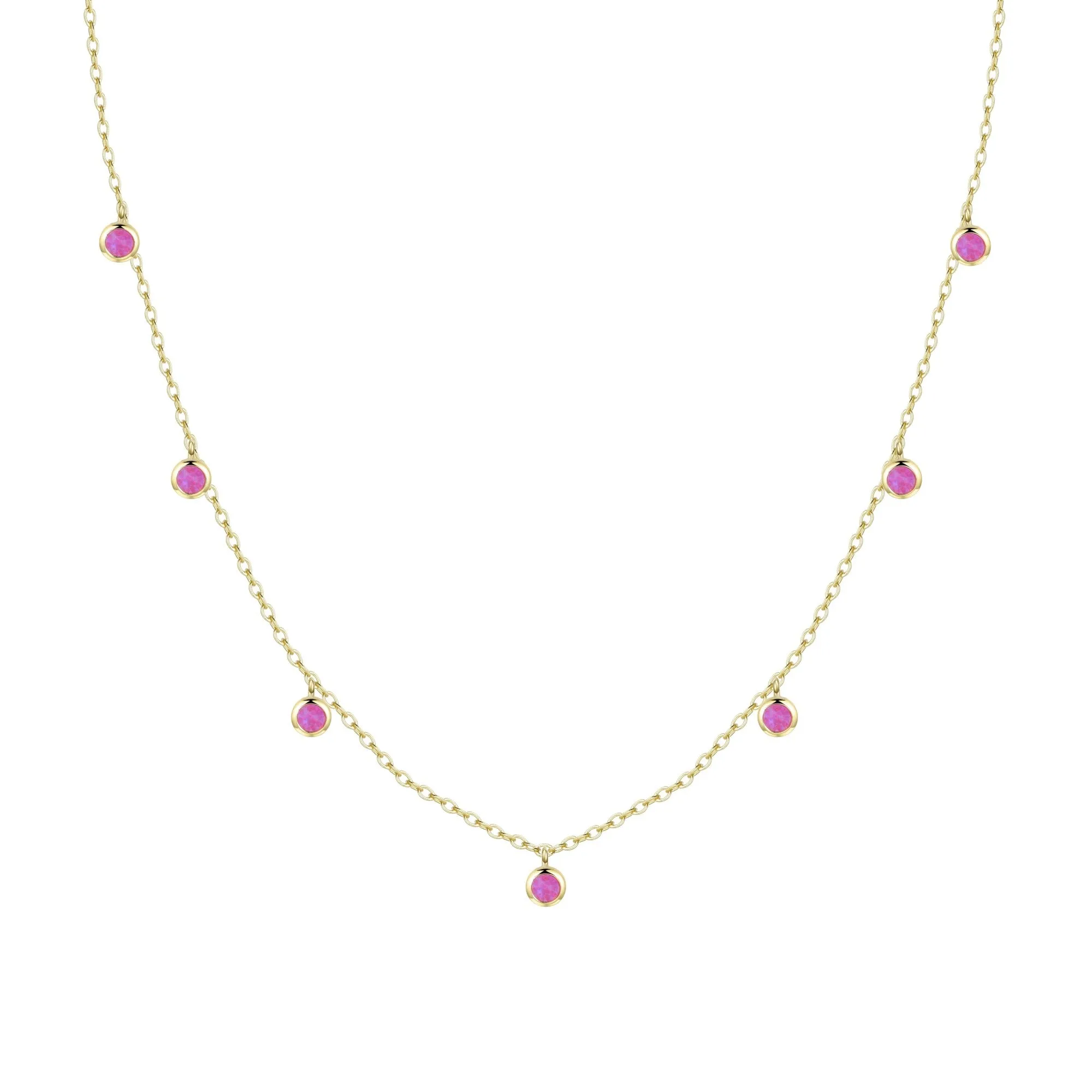 Opal Dew Drops Reversible Layering Necklace