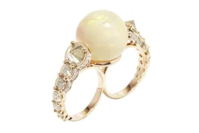 Opal Double Ring