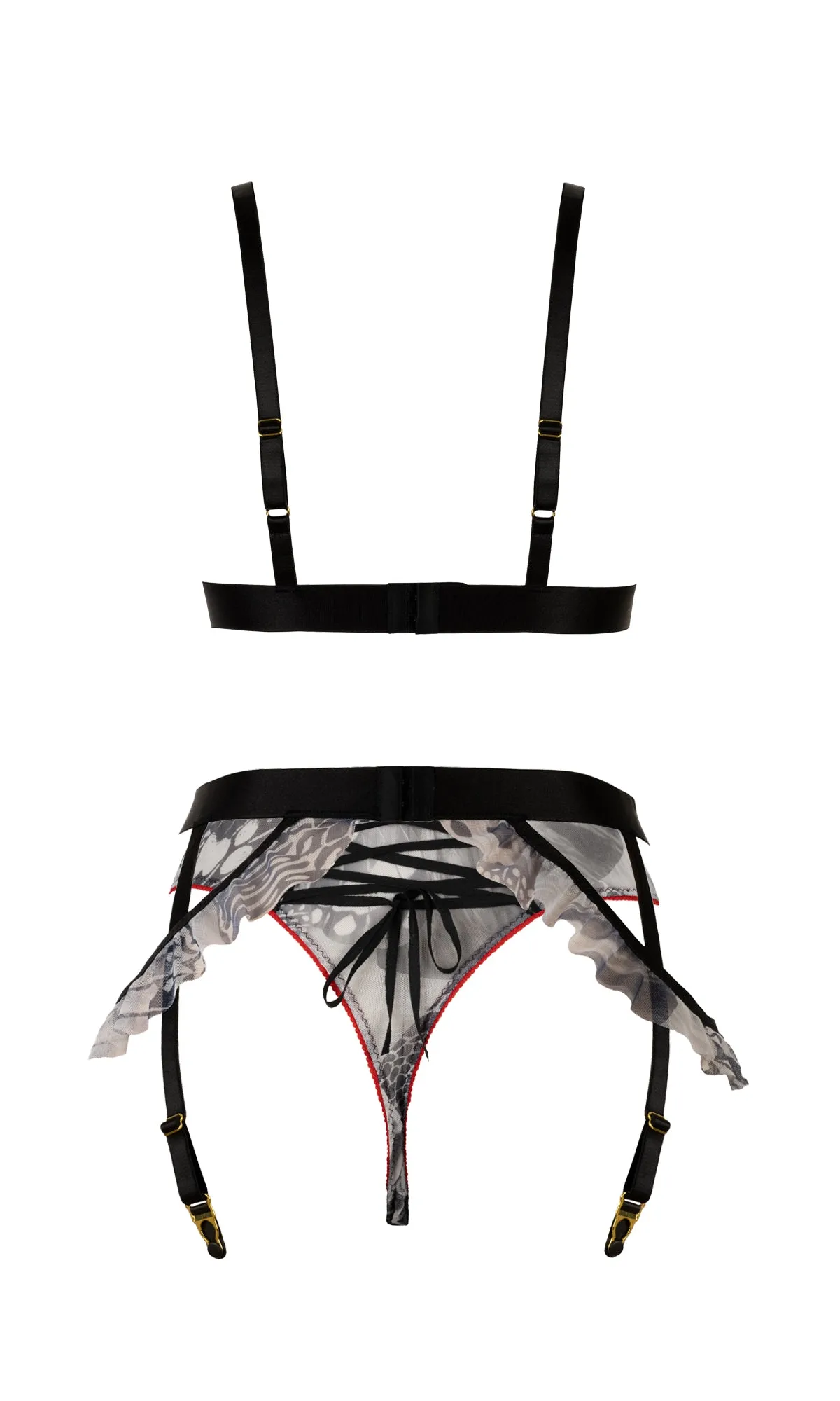 Papillon Suspender Belt - Made to Order