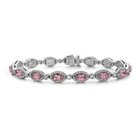 Pastel Diamond and Morganite Bracelet