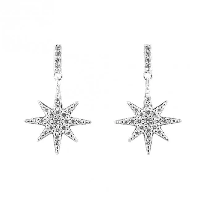 Pave Starburst Earrings E6260C