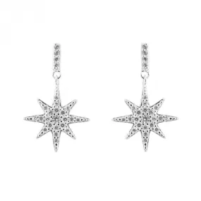 Pave Starburst Earrings E6260C