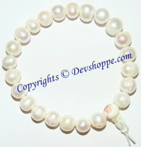 Pearl (Moti) bracelet in stretch elastic for Self confidence and to remove malefic effects of Planet Moon