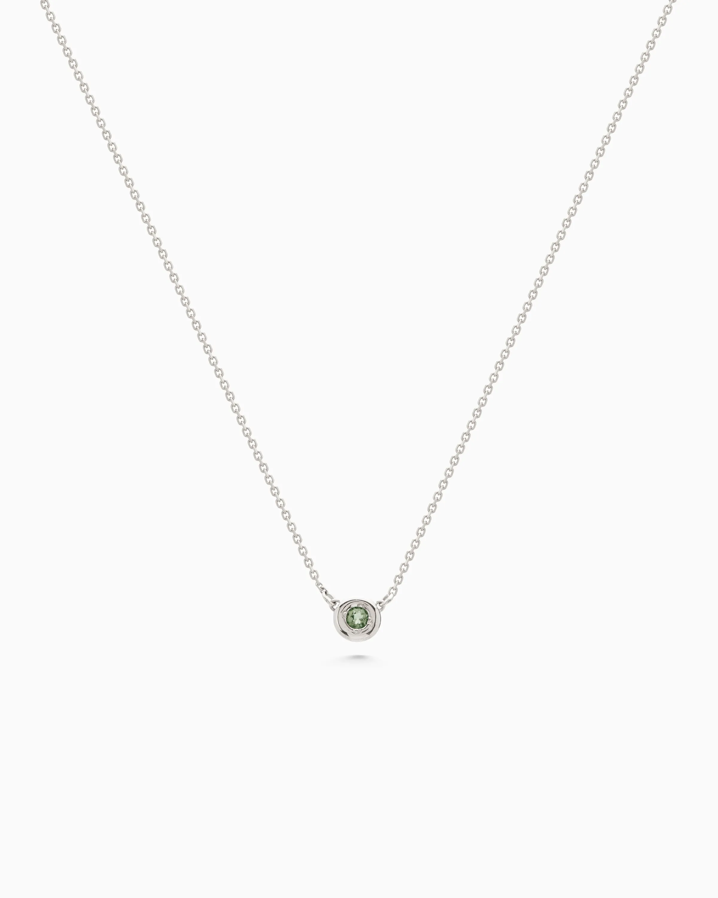 Pebble Stone Necklace | Silver