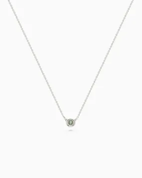 Pebble Stone Necklace | Silver