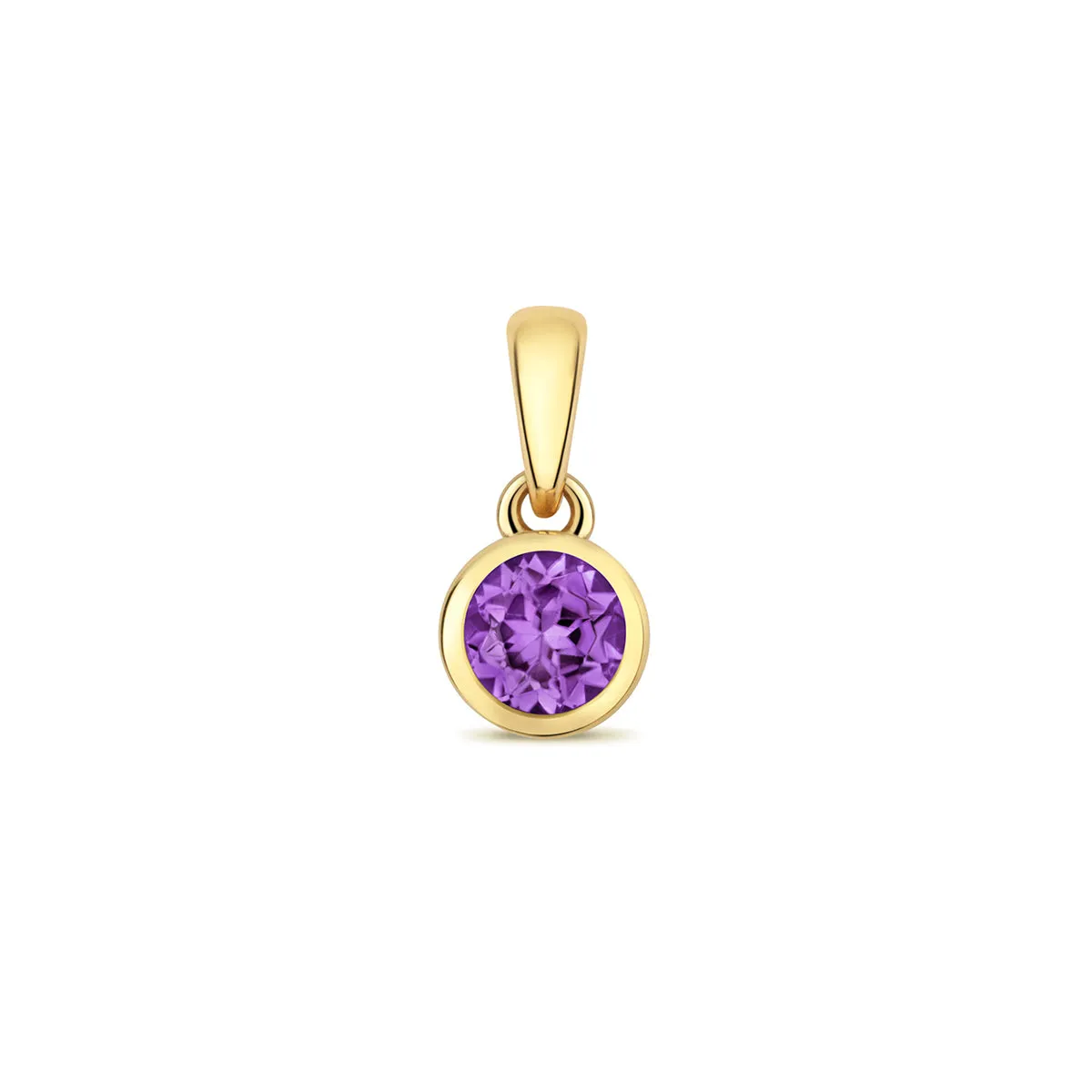 Personalised Diamond Letter and Birthstone Pendant | 9K Yellow Gold