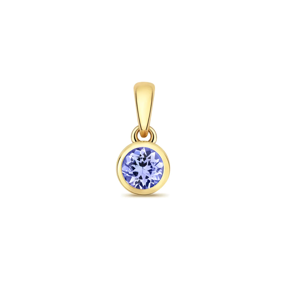 Personalised Diamond Letter and Birthstone Pendant | 9K Yellow Gold