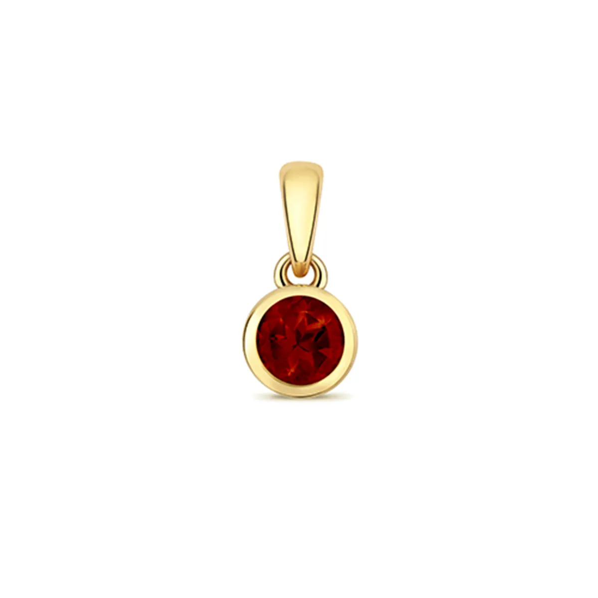 Personalised Diamond Letter and Birthstone Pendant | 9K Yellow Gold