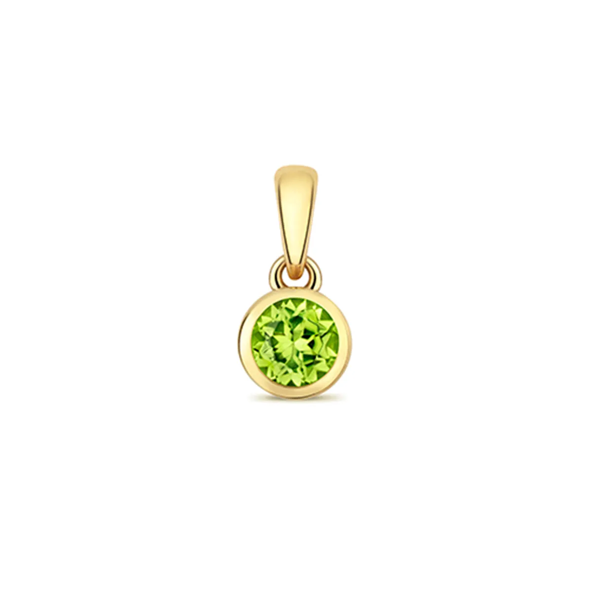 Personalised Diamond Letter and Birthstone Pendant | 9K Yellow Gold