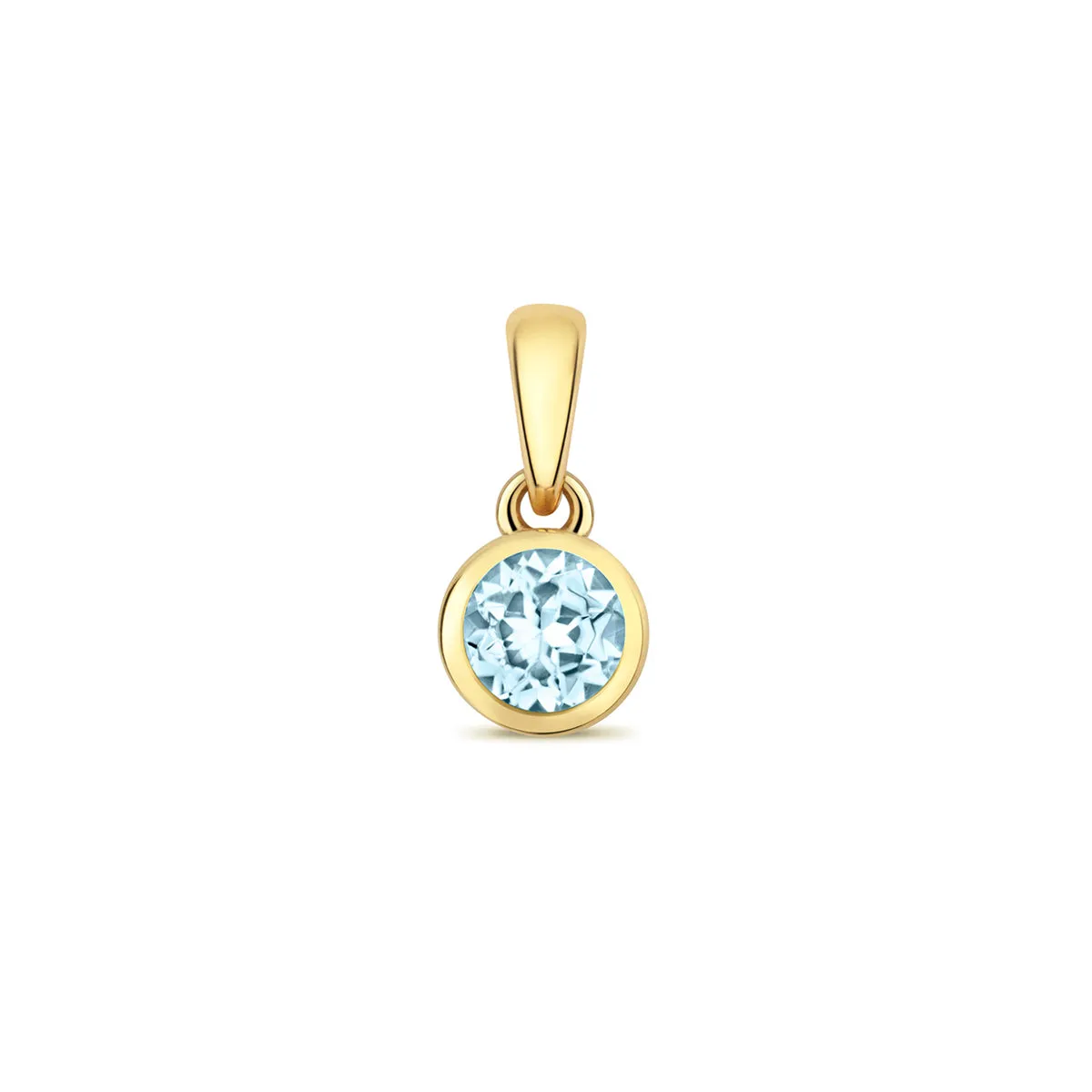 Personalised Diamond Letter and Birthstone Pendant | 9K Yellow Gold