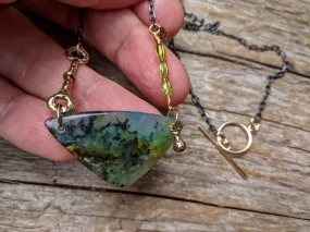 Peruvian Blue Opal Necklace