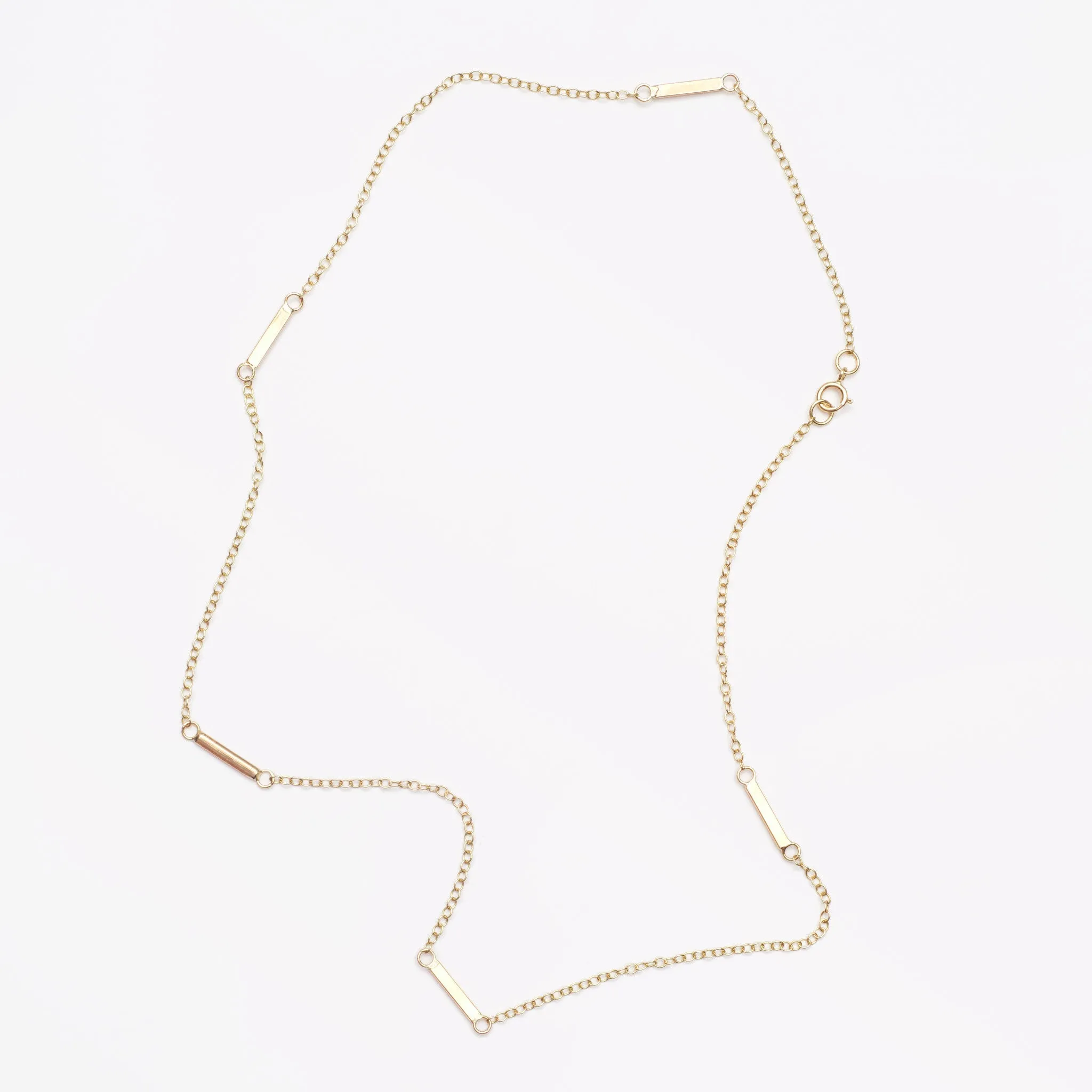 Petite Barre Necklace - 9kt Gold