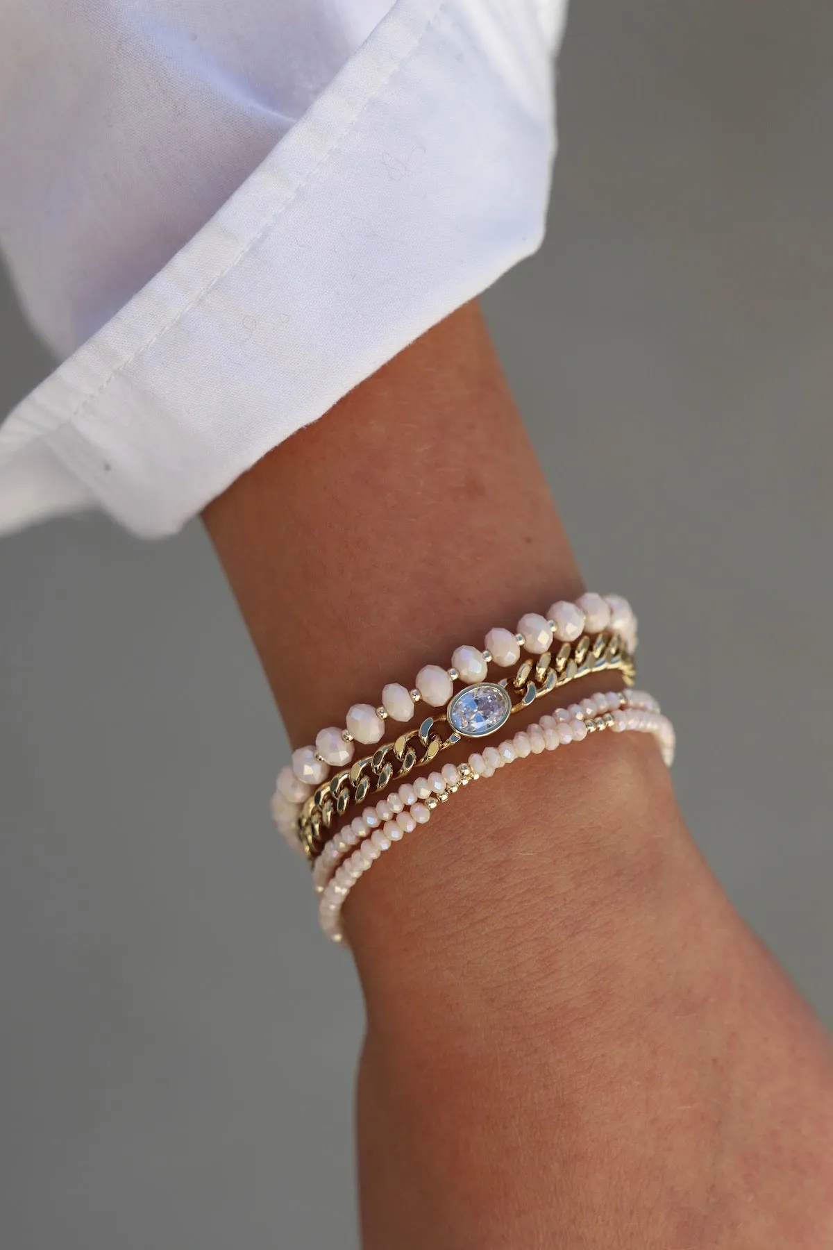 PINK OPAL PETITE DOUBLE WRAP BRACELET