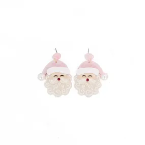 Pink Santa Hat Earrings