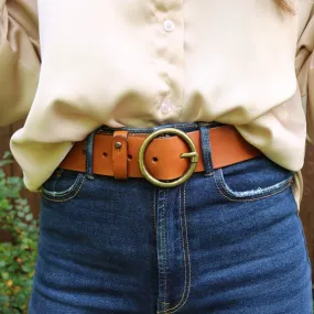 Pip 2.0 Vintage Gold Round Buckle Belt