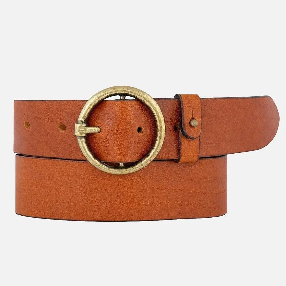 Pip 2.0 Vintage Gold Round Buckle Belt