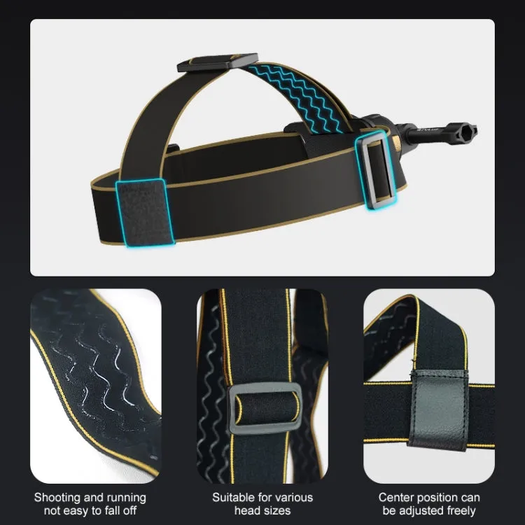 PULUZ Magnetic Quick-release Head Strap Harness Belt (Black)