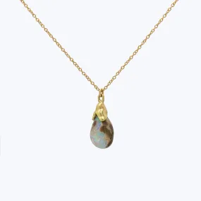 Pussy Willow Opal Pendant Necklace