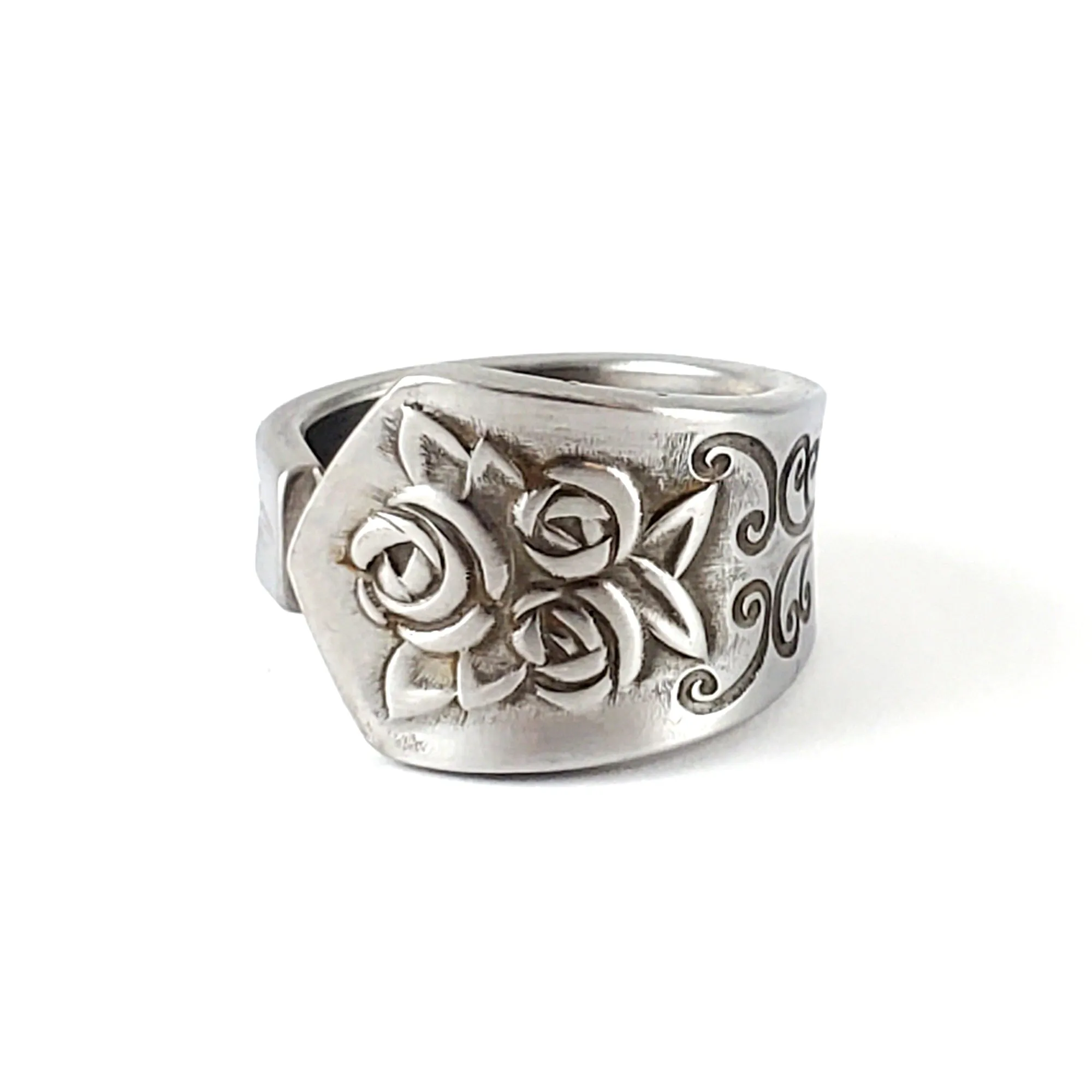 Queen's Tapestry Stainless Steel Spoon Ring