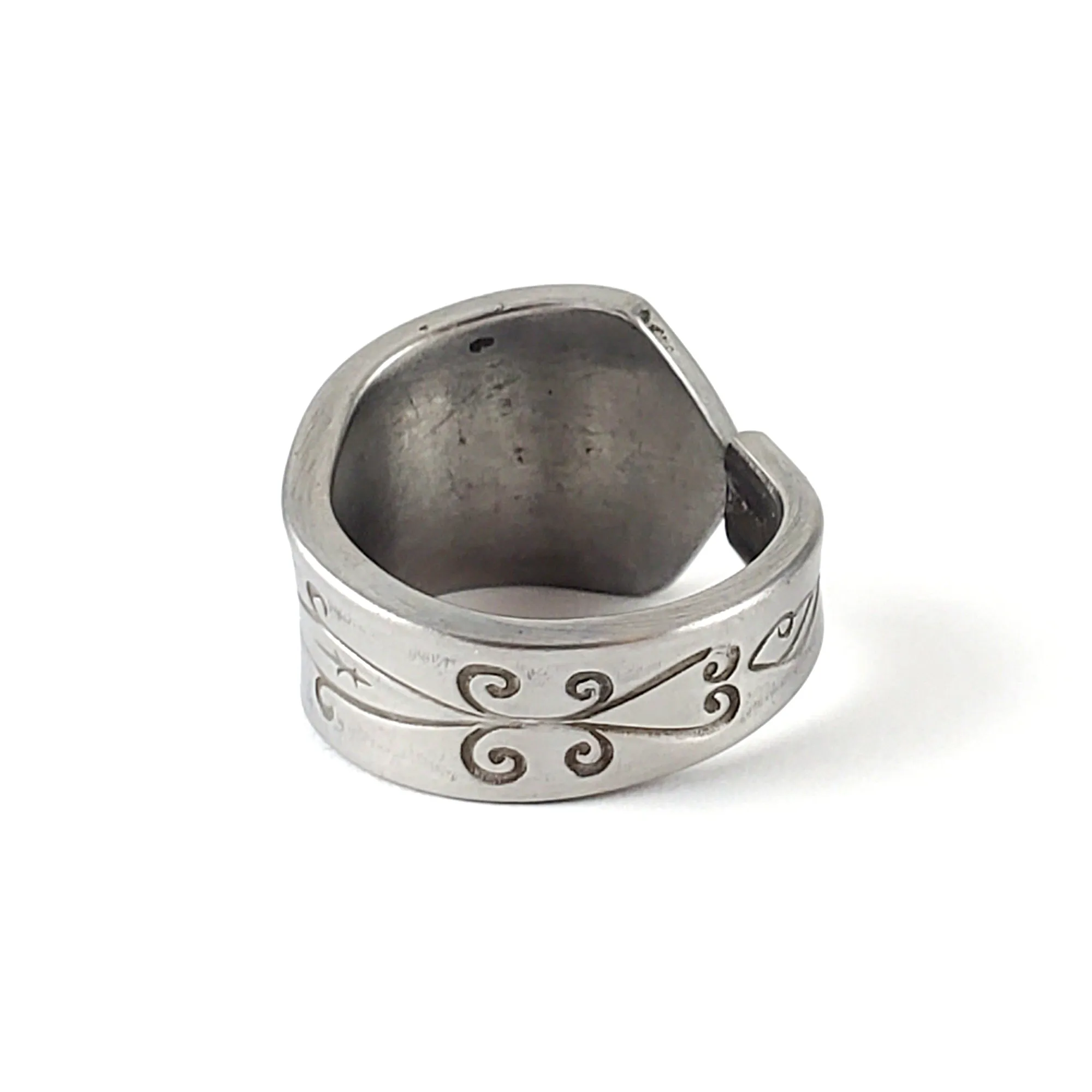 Queen's Tapestry Stainless Steel Spoon Ring