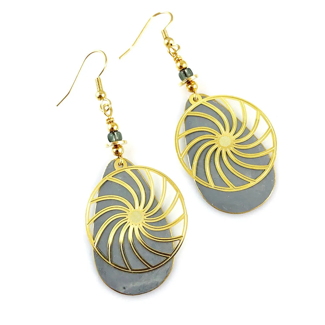 "Swirls of Summer" Earrings (Various Colours)