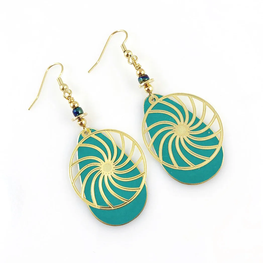 "Swirls of Summer" Earrings (Various Colours)