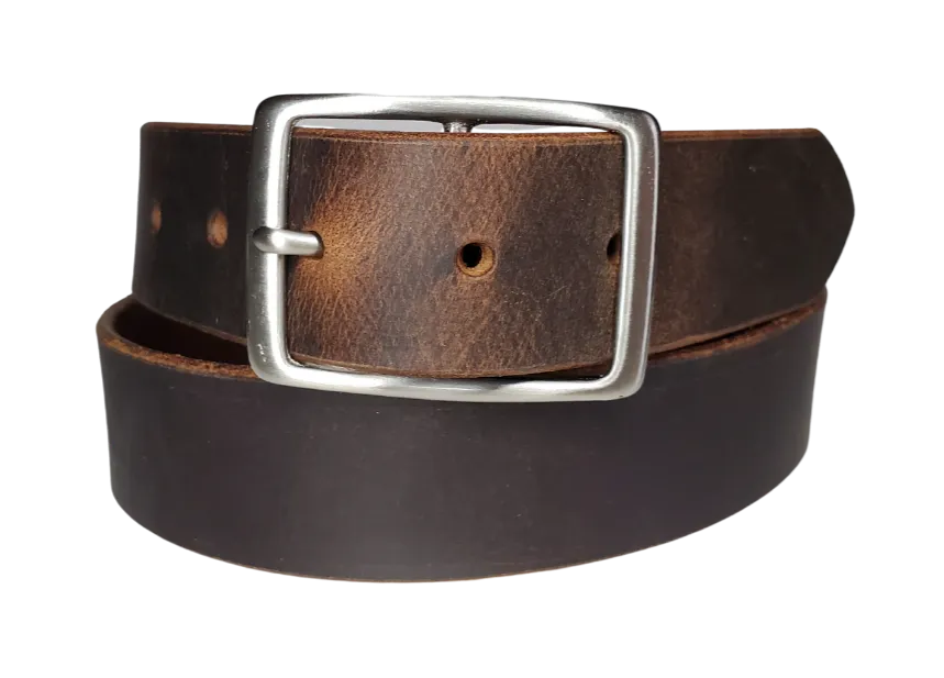 "The Townsend" Viejo Marron Leather Belt