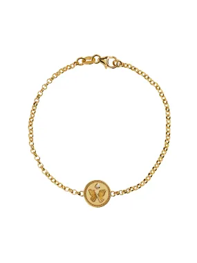 Reverie Yellow Gold Stationary Bracelet