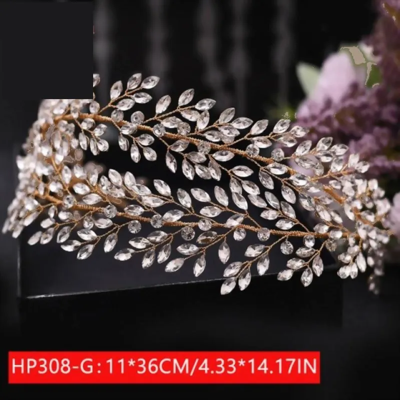 Rhinestone Crystal Hair Piece  Wedding Headpiece for Bride