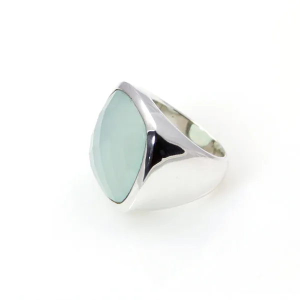 Ring - Signature Chalcedony Cushion Cut Sterling Silver