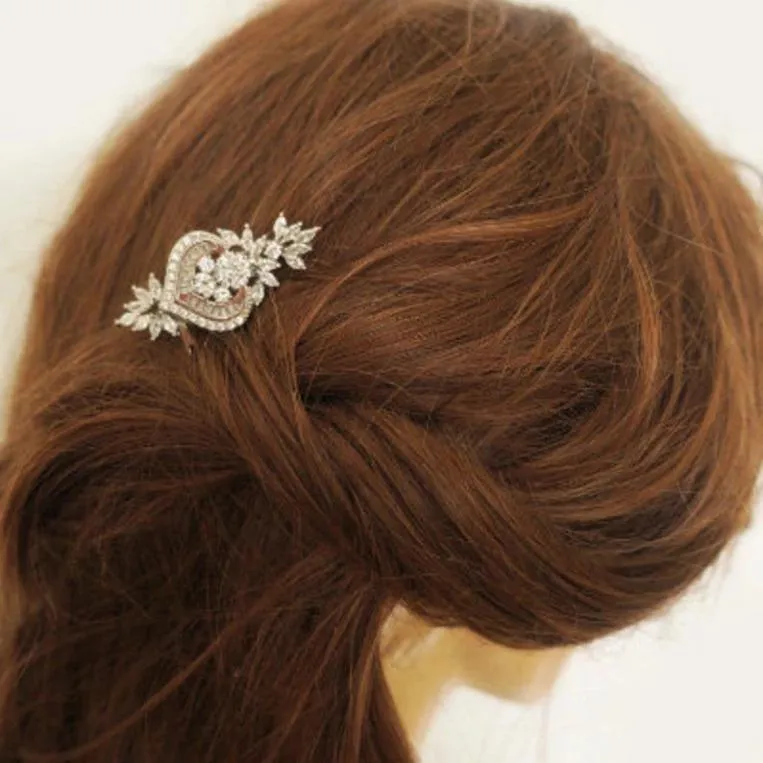 Rose Gold Wedding Hair Comb Cubic Zirconia | Jazzy And Glitzy