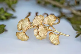 Royal Ginkgo Leaves Hair Prong