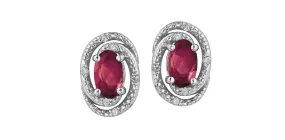 RUBY & DIAMOND EARRINGS