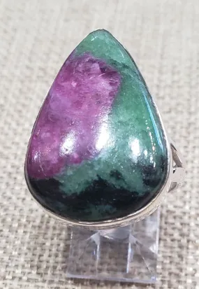 Ruby in Zoisite Ring