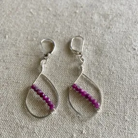 Ruby Stripe Earrings