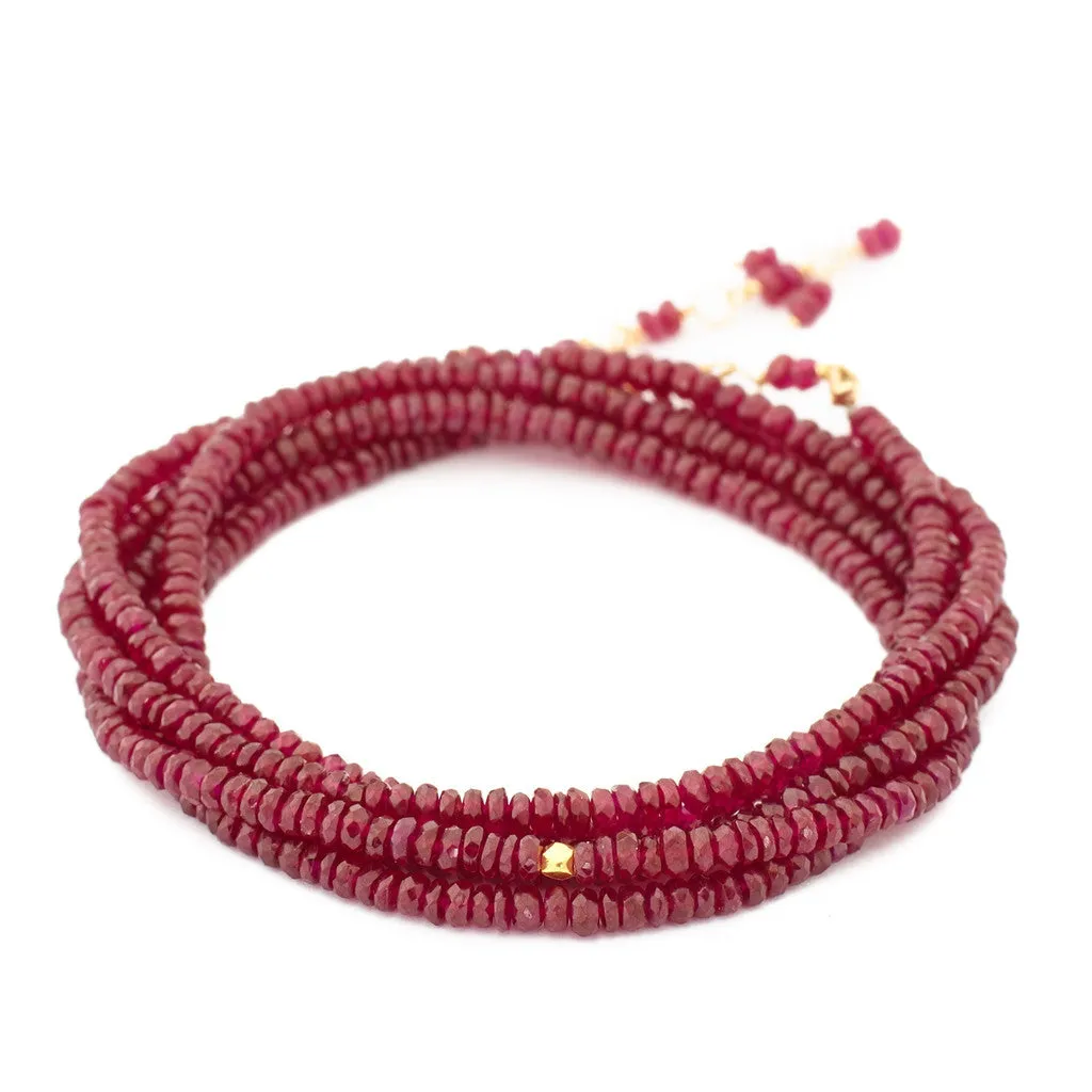 Ruby Wrap Bracelet