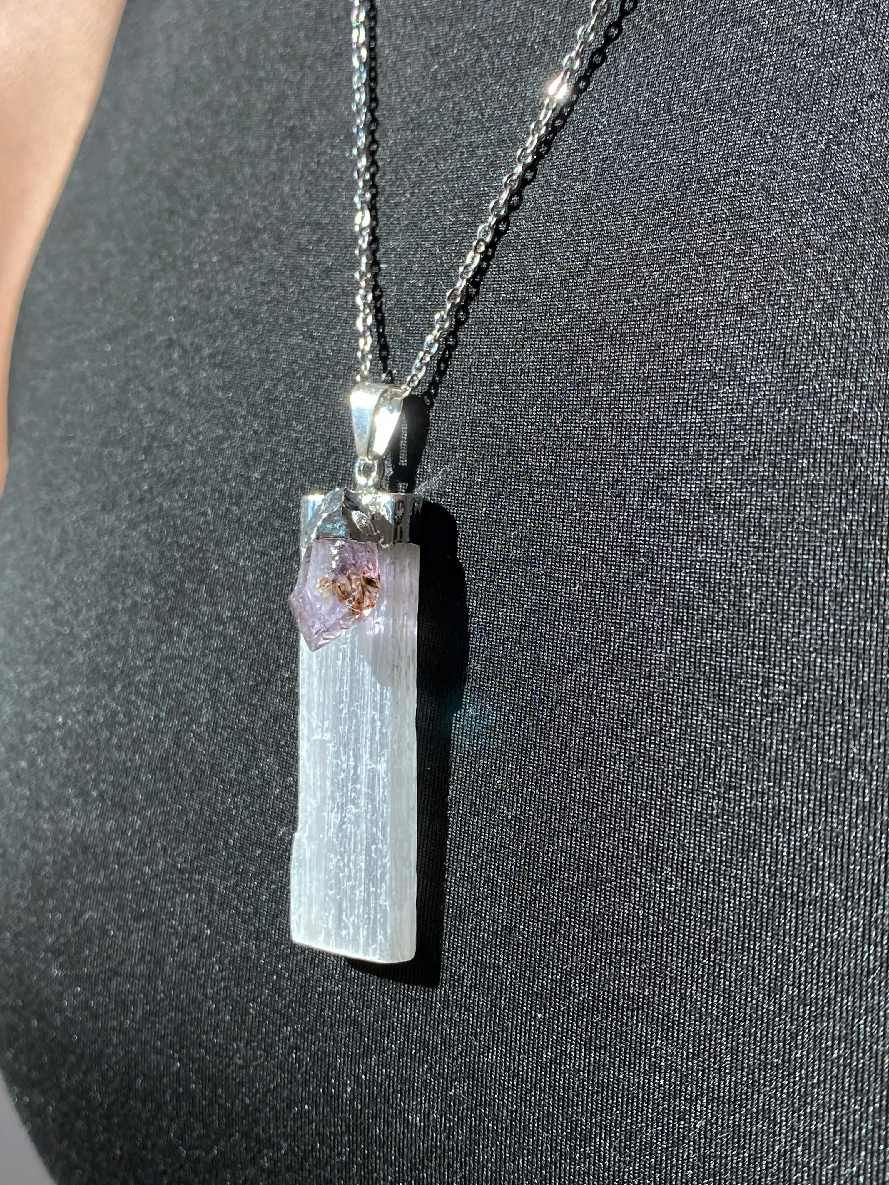 Selenite Aura Clearing Necklace