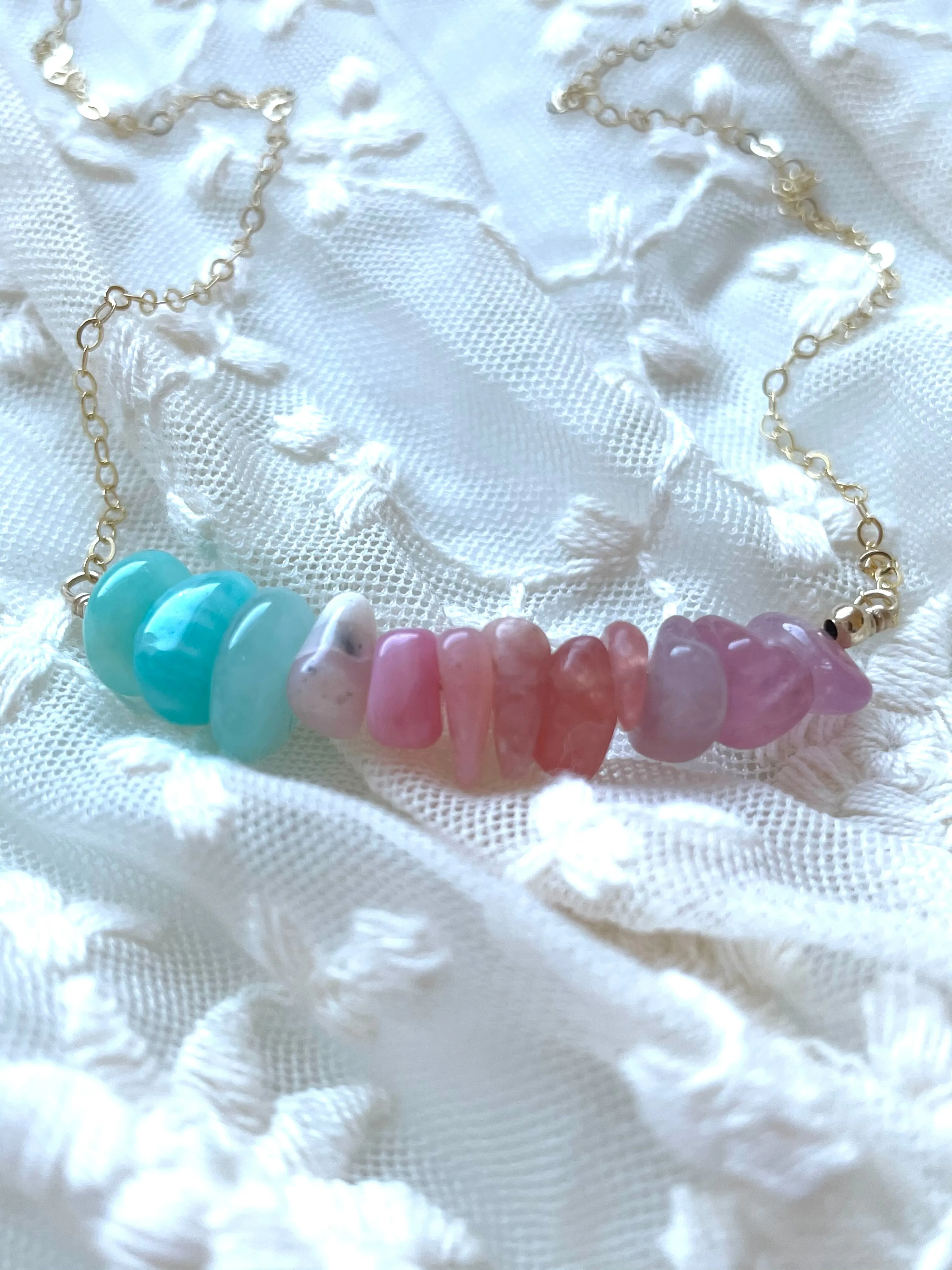 Self Love Crystal Healing Necklace Heart Chakra Jewelry