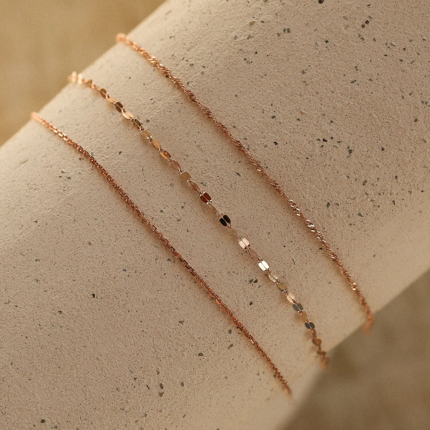 Silken Rolo Bracelet | Solid 14k Rosegold