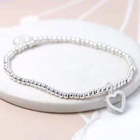 Silver Plated Bracelet With Heart