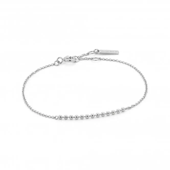 Silver Rhodium Plated Modern Multiple Balls Bracelet B002-01H