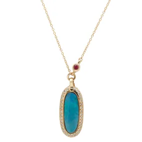 Simone Opal Pendant Necklace