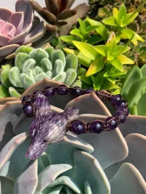 Spirt Animal Wolf Amethyst - Bracelet